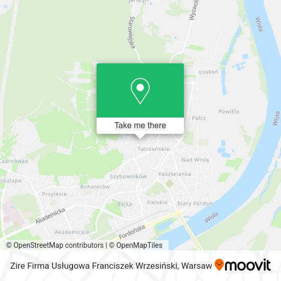 Zire Firma Usługowa Franciszek Wrzesiński map