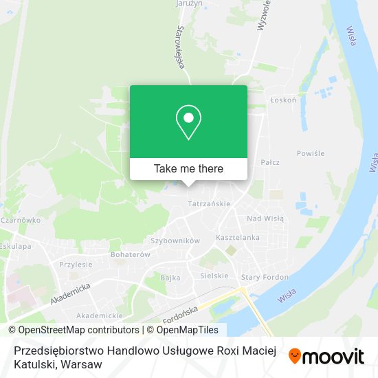 Przedsiębiorstwo Handlowo Usługowe Roxi Maciej Katulski map