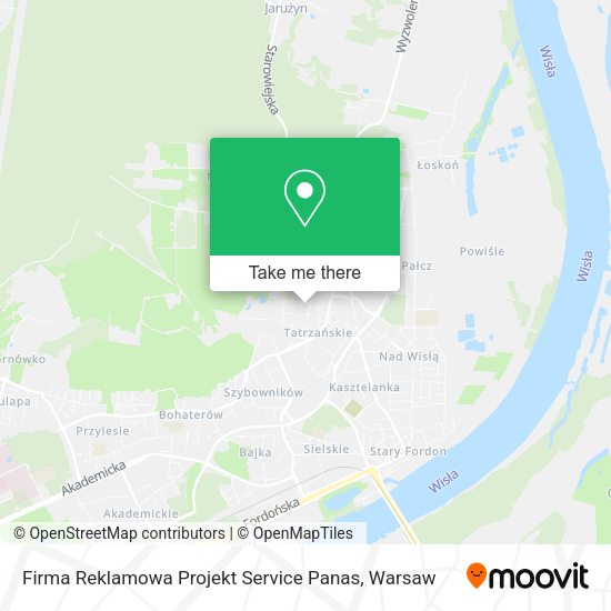 Firma Reklamowa Projekt Service Panas map