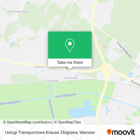 Usługi Transportowe Krause Zbigniew map