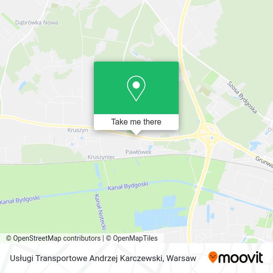 Usługi Transportowe Andrzej Karczewski map