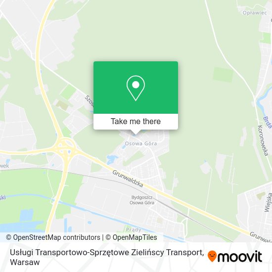 Usługi Transportowo-Sprzętowe Zielińscy Transport map