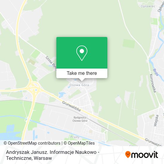 Andryszak Janusz. Informacje Naukowo - Techniczne map