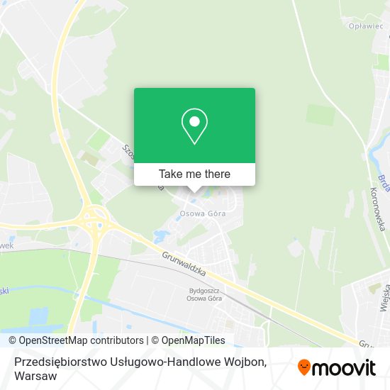 Przedsiębiorstwo Usługowo-Handlowe Wojbon map