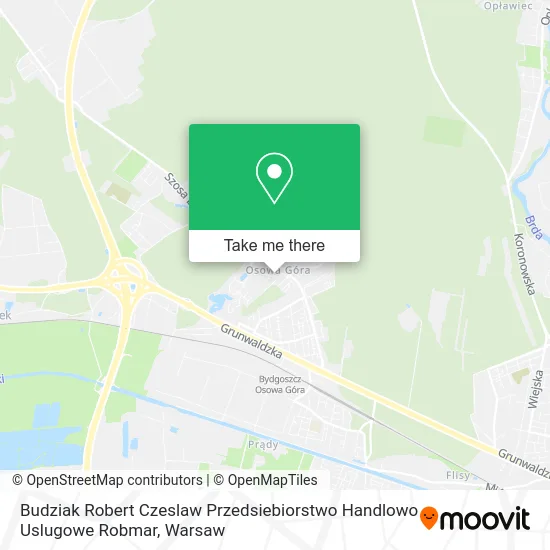 Карта Budziak Robert Czeslaw Przedsiebiorstwo Handlowo Uslugowe Robmar