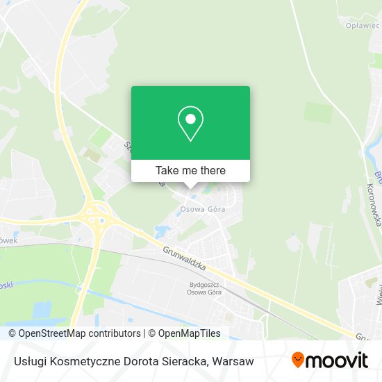 Usługi Kosmetyczne Dorota Sieracka map