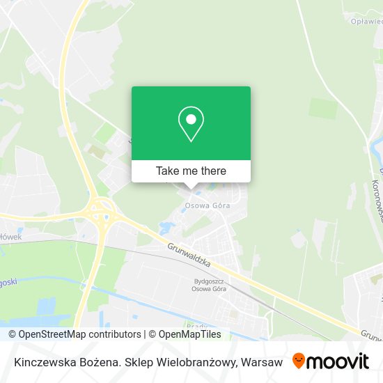 Kinczewska Bożena. Sklep Wielobranżowy map