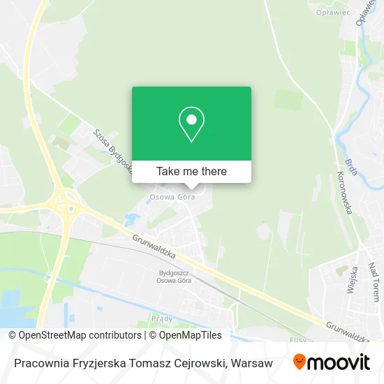 Карта Pracownia Fryzjerska Tomasz Cejrowski