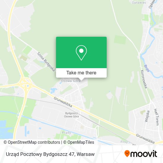 Urząd Pocztowy Bydgoszcz 47 map