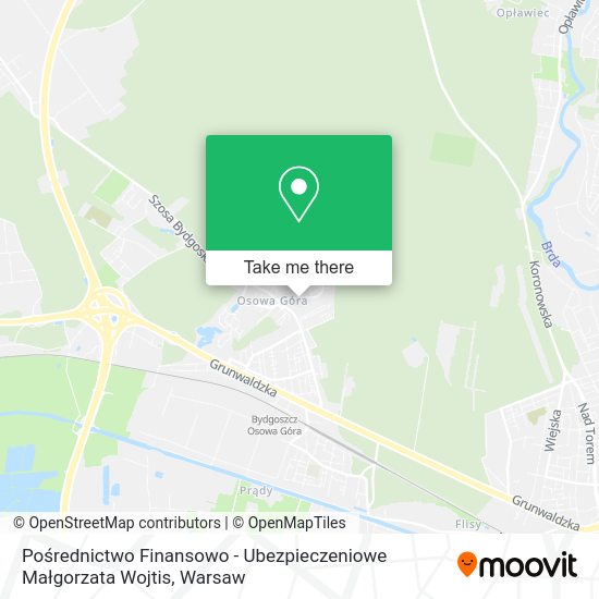 Pośrednictwo Finansowo - Ubezpieczeniowe Małgorzata Wojtis map