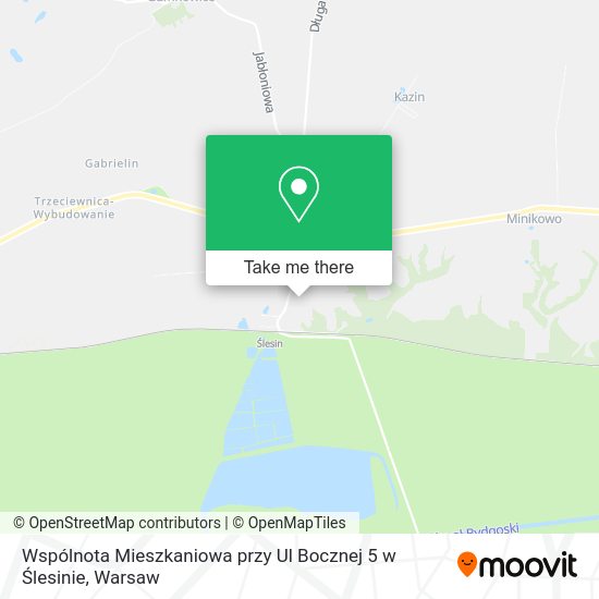 Wspólnota Mieszkaniowa przy Ul Bocznej 5 w Ślesinie map