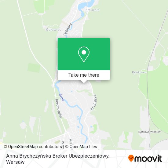 Anna Brychczyńska Broker Ubezpieczeniowy map