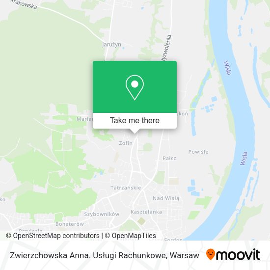 Zwierzchowska Anna. Usługi Rachunkowe map