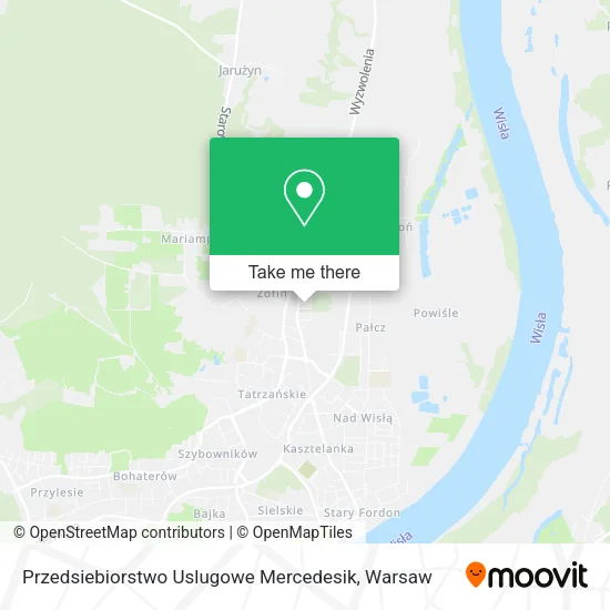 Карта Przedsiebiorstwo Uslugowe Mercedesik