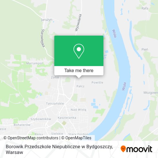 Borowik Przedszkole Niepubliczne w Bydgoszczy map