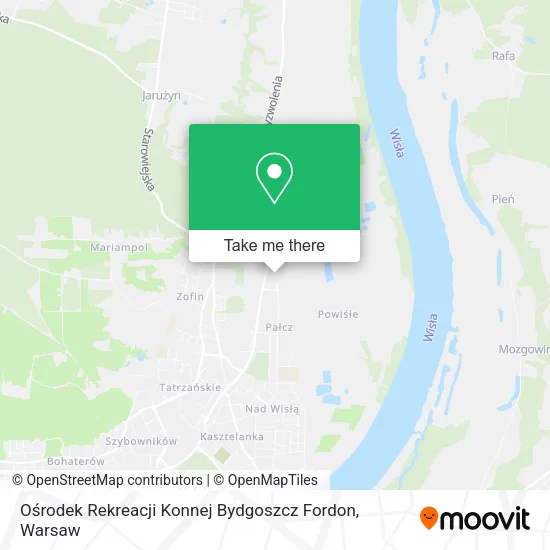 Карта Ośrodek Rekreacji Konnej Bydgoszcz Fordon