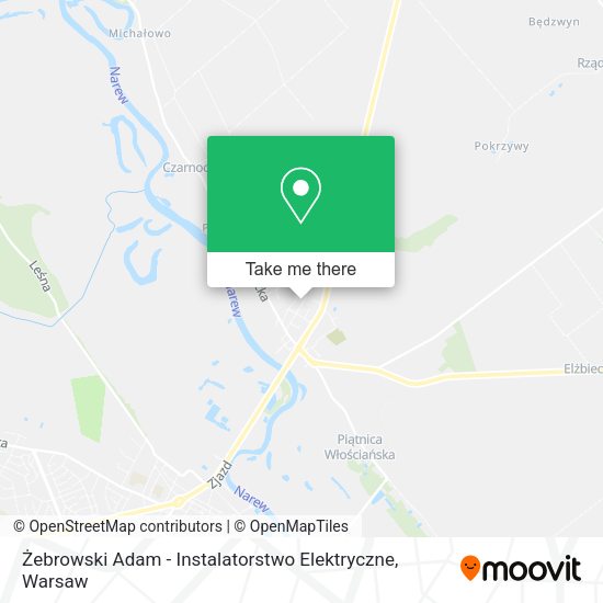 Карта Żebrowski Adam - Instalatorstwo Elektryczne