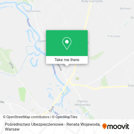 Карта Pośrednictwo Ubezpieczeniowe - Renata Wojewoda