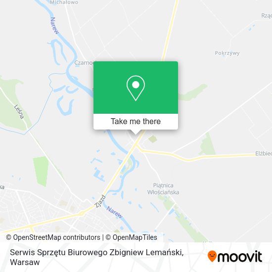 Serwis Sprzętu Biurowego Zbigniew Lemański map