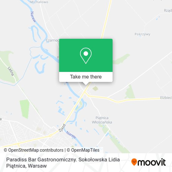 Paradiss Bar Gastronomiczny. Sokołowska Lidia Piątnica map