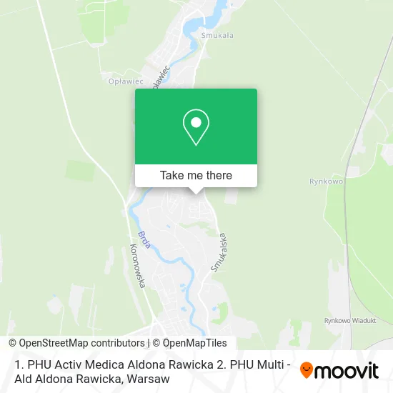 Карта 1. PHU Activ Medica Aldona Rawicka 2. PHU Multi - Ald Aldona Rawicka