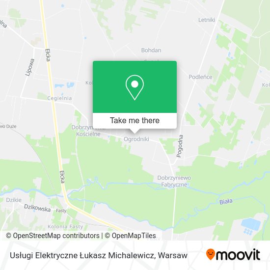 Usługi Elektryczne Łukasz Michalewicz map