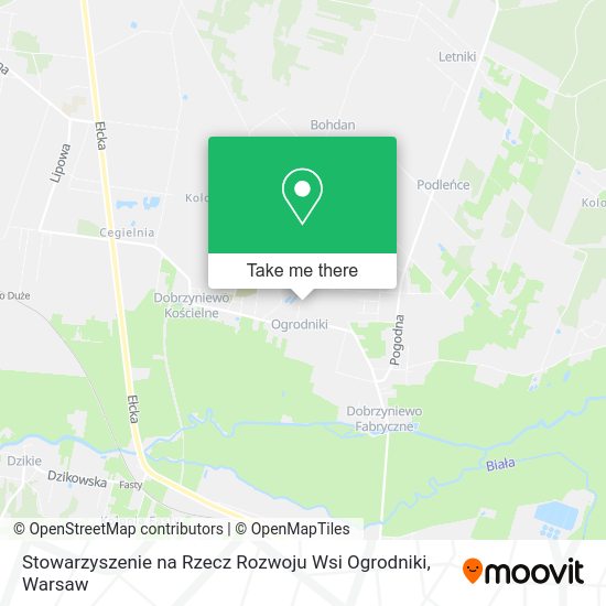 Stowarzyszenie na Rzecz Rozwoju Wsi Ogrodniki map