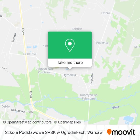 Szkoła Podstawowa SPSK w Ogrodnikach map