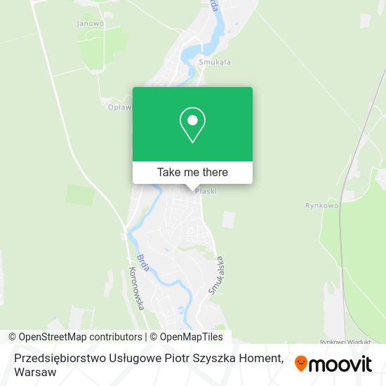 Przedsiębiorstwo Usługowe Piotr Szyszka Homent map