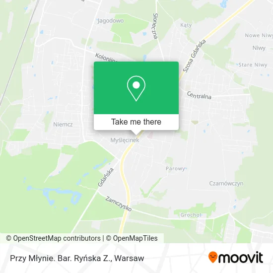 Przy Młynie. Bar. Ryńska Z. map