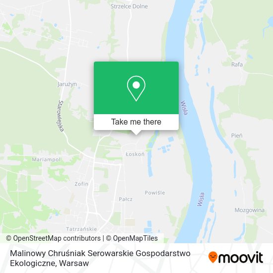 Malinowy Chruśniak Serowarskie Gospodarstwo Ekologiczne map