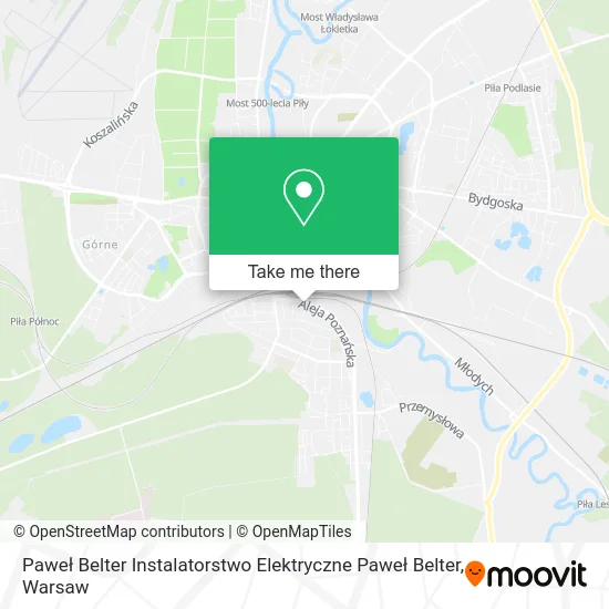 Карта Paweł Belter Instalatorstwo Elektryczne Paweł Belter