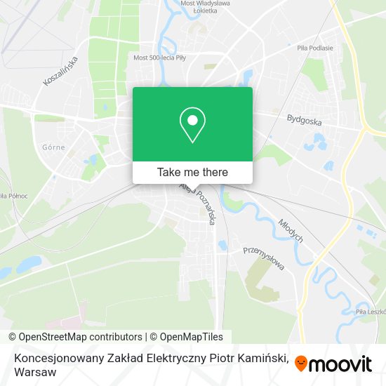 Карта Koncesjonowany Zakład Elektryczny Piotr Kamiński