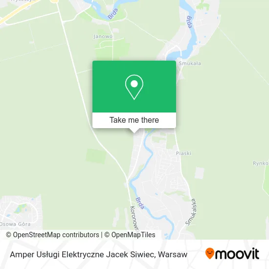 Карта Amper Usługi Elektryczne Jacek Siwiec