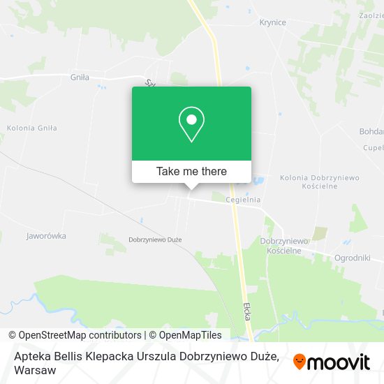 Apteka Bellis Klepacka Urszula Dobrzyniewo Duże map