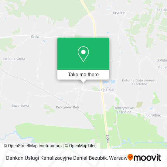 Dankan Usługi Kanalizacyjne Daniel Bezubik map