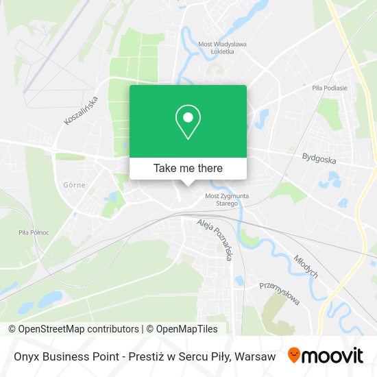 Onyx Business Point - Prestiż w Sercu Piły map