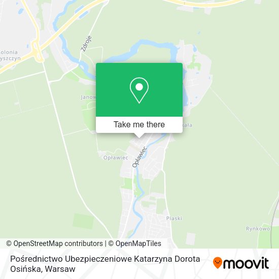 Pośrednictwo Ubezpieczeniowe Katarzyna Dorota Osińska map