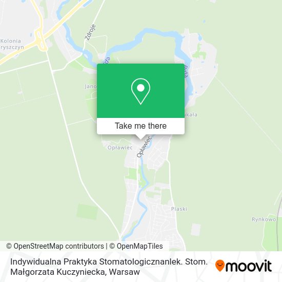 Indywidualna Praktyka Stomatologicznanlek. Stom. Małgorzata Kuczyniecka map