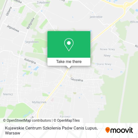 Kujawskie Centrum Szkolenia Psów Canis Lupus map