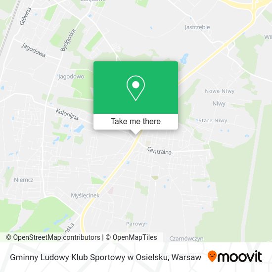 Gminny Ludowy Klub Sportowy w Osielsku map