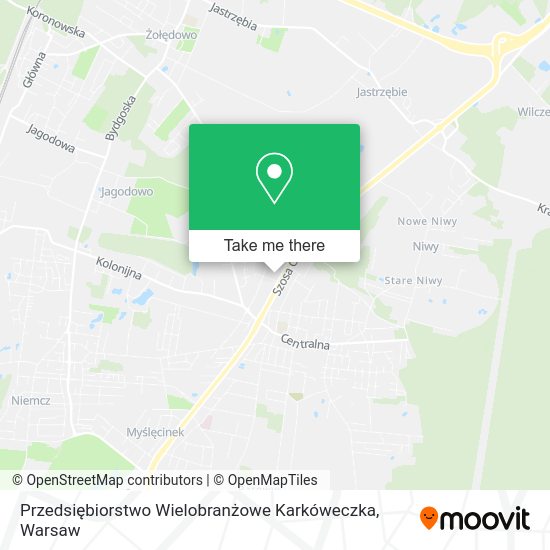 Карта Przedsiębiorstwo Wielobranżowe Karkóweczka