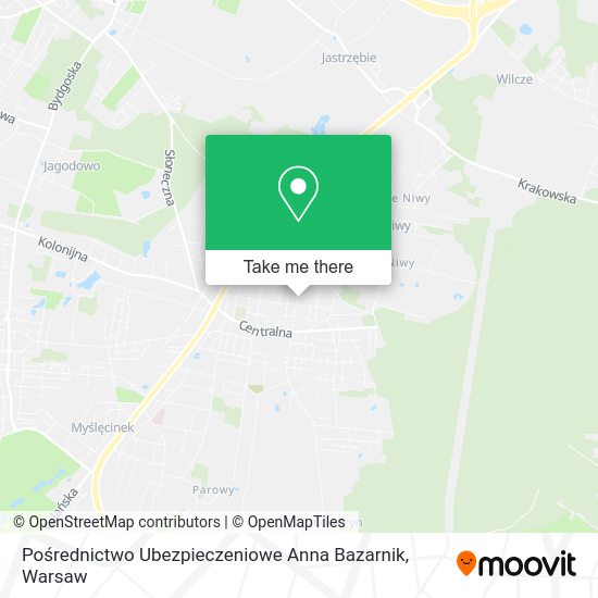 Pośrednictwo Ubezpieczeniowe Anna Bazarnik map