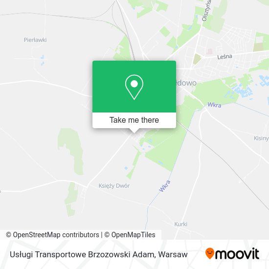 Usługi Transportowe Brzozowski Adam map