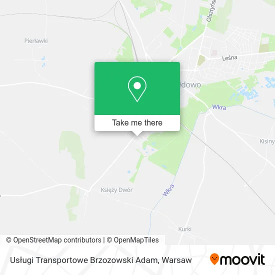 Карта Usługi Transportowe Brzozowski Adam