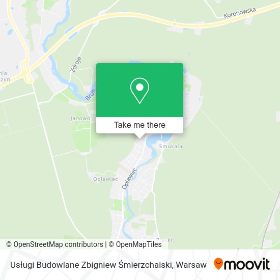 Usługi Budowlane Zbigniew Śmierzchalski map