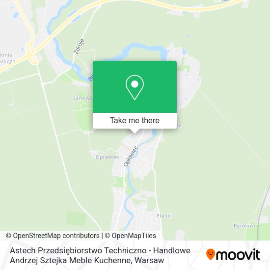 Astech Przedsiębiorstwo Techniczno - Handlowe Andrzej Sztejka Meble Kuchenne map