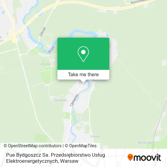 Карта Pue Bydgoszcz Sa. Przedsiębiorstwo Usług Elektroenergetycznych