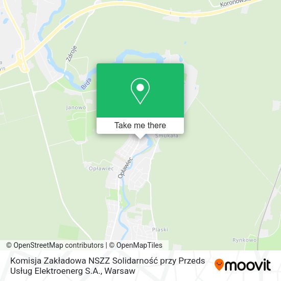 Komisja Zakładowa NSZZ Solidarność przy Przeds Usług Elektroenerg S.A. map