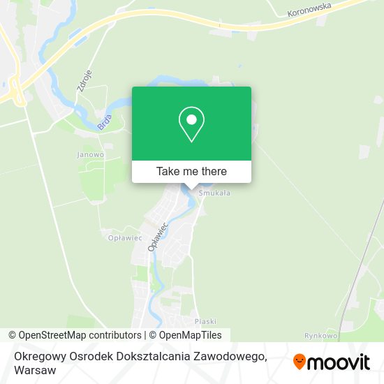 Okregowy Osrodek Doksztalcania Zawodowego map